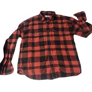 Vince Buffalo Plaid Flannel Button Down Shirt